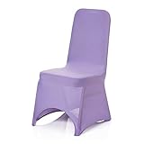 Trimming Shop Elastica Spandex Fundas para sillas Lavanda Color para Banquetes, Bodas, Fiestas, restaurantes - decoración de Comedor con...