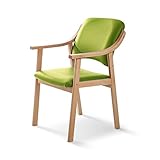 SUENOSZZZ - Silla Altea de Madera de Haya, Polipiel Color Pistacho. Sillas para Comedor/Salon/habitacion | Silla geriatrica | Silla Madera |...