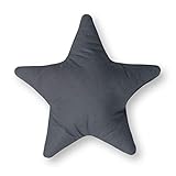 Amilian Cojín Decorativo con Forma de Estrella, Aprox. 28 cm, para habitación de los niños, cojín de Peluche, cojín de Estrella para bebé,...