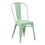 SKLUM Pack 2 Sillas Apilables LIX Verde Menta Sillas Estilo Industrial Acabado Brillante