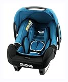 Silla de coche para Bebe BEONE grupo 0+ (0-13kg) - con proteccion lateral - 4 estrellas ADAC - Nania Luxe AZUL