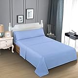 Dalina Textil Juego de Sábanas para Cama 3 Piezas - 1 Sábanas Bajera Ajustable Cama 135cm con Encimera 210x260cm y 1 Funda de Almohada Larga (...