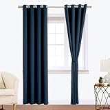 Viste tu hogar, Cortinas Opacas, 2 Piezas, con Ojales de Acero Inoxidable, Cortinas de Salón, Versátil, Polyester Aterciopelada, Ideal para...