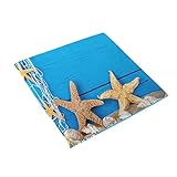 Mnsruu Cojín de madera para silla con diseño de estrellas de mar, color amarillo, para el hogar, cocina, comedor, oficina, sillas de coche, 40...