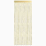 Cortina Decorativa Estrella Metalizada Navidad Oro 100 x 200 cm - Cortina Fiesta Metalizada Foil Flecos Decoración de Pared - Navidad (Cortina...