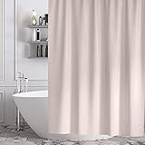 GRICOL Cortina de Ducha Cortina de Baño Impermeable Cortina Bañera con 12 Ganchos para Ducha y Baño 180x180CM Beige