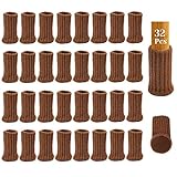 32Pcs Calcetines para Patas de Silla con Almohadillas de Fieltro, AUHOTA Elásticos Protectores de Patas de Madera Gruesa, Muebles Tapa de...