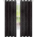 Cortinas opacas con aislamiento térmico, diseño de damasco antiguo, estilo victoriano, estilo barroco medieval, 52 x 84, cortinas opacas para...