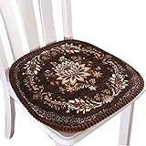 ZYBW Cojines de Asiento para Silla de Cocina,cojín de Asiento Floral de Estilo Europeo con Corbata para sillas de...