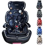 XOMAX XL-518 Silla de coche con ISOFIX I creciendo con usted I 9-36 kg, 1-12 años, grupo 1/2/3 I Arnés de 5 puntos y arnés de 3 puntos I Funda...